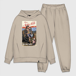 Мужской костюм оверсайз Nuka Cola - raid your first!, цвет: миндальный