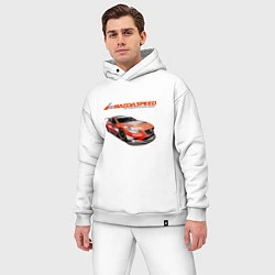 Мужской костюм оверсайз Mazda Motorsport Development, цвет: белый — фото 2