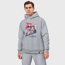 Мужской костюм оверсайз Дилюк, Кэйа, Тарталья, цвет: меланж — фото 2