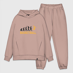 Мужской костюм оверсайз Basketball Fly, цвет: пыльно-розовый