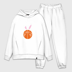 Мужской костюм оверсайз Basketball Bunny, цвет: белый