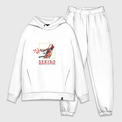 Мужской костюм оверсайз Sekiro Однорукий волк, цвет: белый