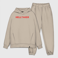 Мужской костюм оверсайз Helltaker logo