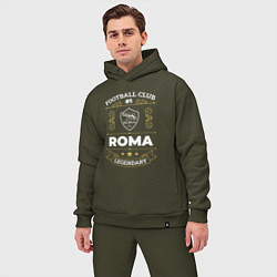 Мужской костюм оверсайз Roma FC 1, цвет: хаки — фото 2