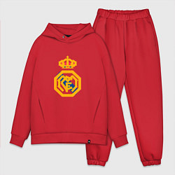 Мужской костюм оверсайз Football - Real Madrid, цвет: красный