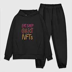 Мужской костюм оверсайз Eat Sleep Collect NFTs