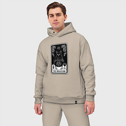 Мужской костюм оверсайз The Magician Tarot card Волшебник карта Таро, цвет: миндальный — фото 2