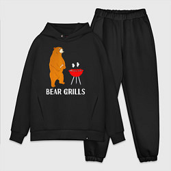 Мужской костюм оверсайз Bear Grills Беар Гриллс, цвет: черный