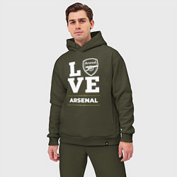 Мужской костюм оверсайз Arsenal Love Classic, цвет: хаки — фото 2