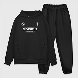 Мужской костюм оверсайз Juventus Форма Чемпионов, цвет: черный