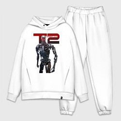 Мужской костюм оверсайз Terminator 2 - T800, цвет: белый