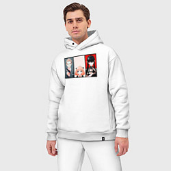 Мужской костюм оверсайз Счастливая семья spy x family, цвет: белый — фото 2