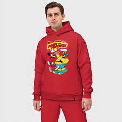 Мужской костюм оверсайз ToeJam & Earl, цвет: красный — фото 2