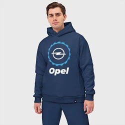 Мужской костюм оверсайз Opel в стиле Top Gear, цвет: тёмно-синий — фото 2