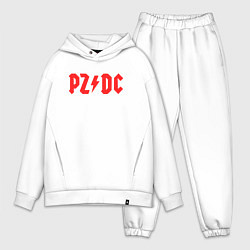 Мужской костюм оверсайз PZDC ACDC, цвет: белый