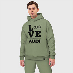 Мужской костюм оверсайз Audi Love Classic, цвет: авокадо — фото 2