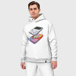 Мужской костюм оверсайз Game boy insides, цвет: белый — фото 2