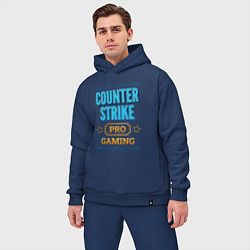 Мужской костюм оверсайз Игра Counter Strike PRO Gaming, цвет: тёмно-синий — фото 2