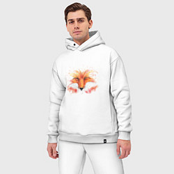 Мужской костюм оверсайз Charming fox, цвет: белый — фото 2
