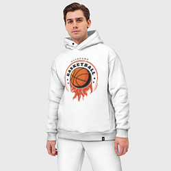 Мужской костюм оверсайз Allstars Basketball, цвет: белый — фото 2