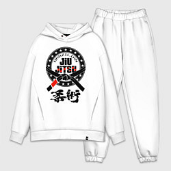 Мужской костюм оверсайз Brazilian fight club Jiu jitsu, цвет: белый