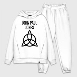Мужской костюм оверсайз John Paul Jones - Led Zeppelin - legend, цвет: белый