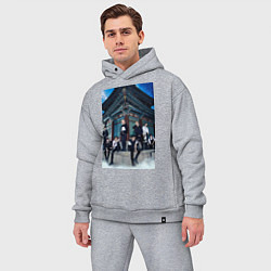 Мужской костюм оверсайз Stray Kids Thunderous, цвет: меланж — фото 2