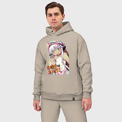 Мужской костюм оверсайз Made in abyss - Nana, цвет: миндальный — фото 2