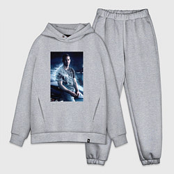 Мужской костюм оверсайз Пол Уокер на капоте