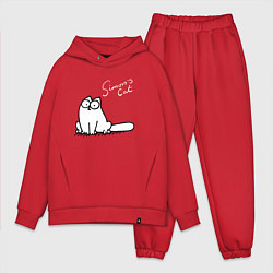 Мужской костюм оверсайз Saimons Cat, цвет: красный
