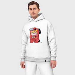 Мужской костюм оверсайз Пачита и дэнджи, цвет: белый — фото 2