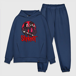 Мужской костюм оверсайз Slipknot rock, цвет: тёмно-синий