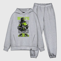 Мужской костюм оверсайз Стильная утка, цвет: меланж