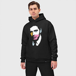 Мужской костюм оверсайз Аль Пачино pop art, цвет: черный — фото 2