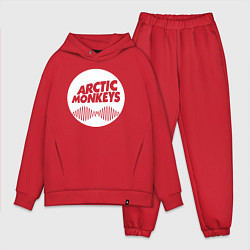 Мужской костюм оверсайз Arctic Monkeys rock, цвет: красный