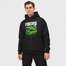 Мужской костюм оверсайз Ford Focus art, цвет: черный — фото 2