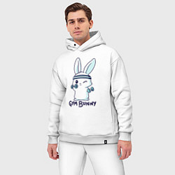 Мужской костюм оверсайз Gym bunny, цвет: белый — фото 2
