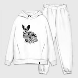 Мужской костюм оверсайз Rabbit in patterns