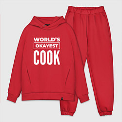 Мужской костюм оверсайз Worlds okayest cook