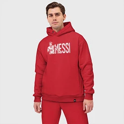 Мужской костюм оверсайз Football Messi, цвет: красный — фото 2