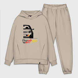 Мужской костюм оверсайз Half vagodroch, цвет: миндальный