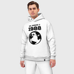 Мужской костюм оверсайз На Земле с 1988 с краской на светлом, цвет: белый — фото 2