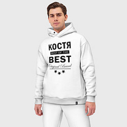 Мужской костюм оверсайз Костя best of the best, цвет: белый — фото 2