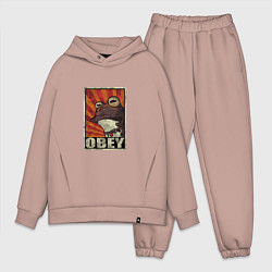 Мужской костюм оверсайз Obey frog