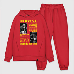 Мужской костюм оверсайз Nirvana SLTS, цвет: красный