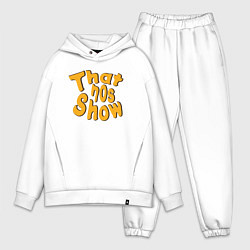 Мужской костюм оверсайз That 70s show, цвет: белый