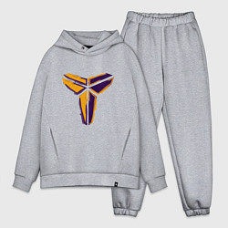 Мужской костюм оверсайз Kobe logo, цвет: меланж