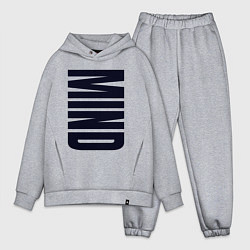 Мужской костюм оверсайз Mind большие буквы