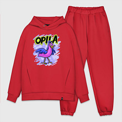 Мужской костюм оверсайз Opila Bird, цвет: красный