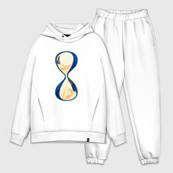 Мужской костюм оверсайз Пески времени, цвет: белый